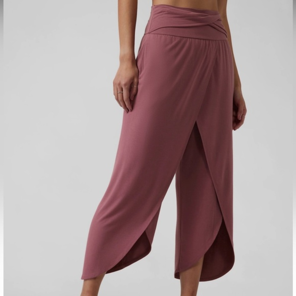 Athleta Mauve Wrap Pants